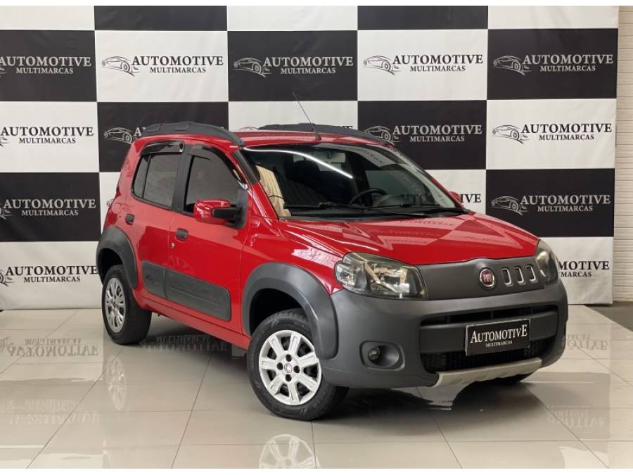 FIAT - UNO - 2013/2014 - Vermelha - R$ 33.900,00